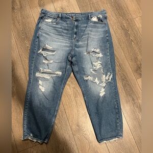 American Eagle Bootcut Ripped Jeans